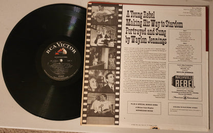 Waylon Jennings Nashville Rebel Vinyl Record Album