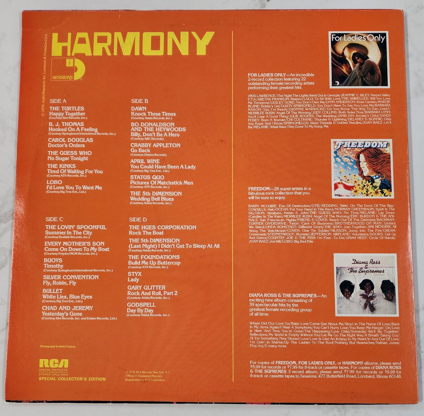 Harmony Vinyl Record Album