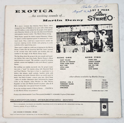 Martin Denny Exotica Vinyl Record Album