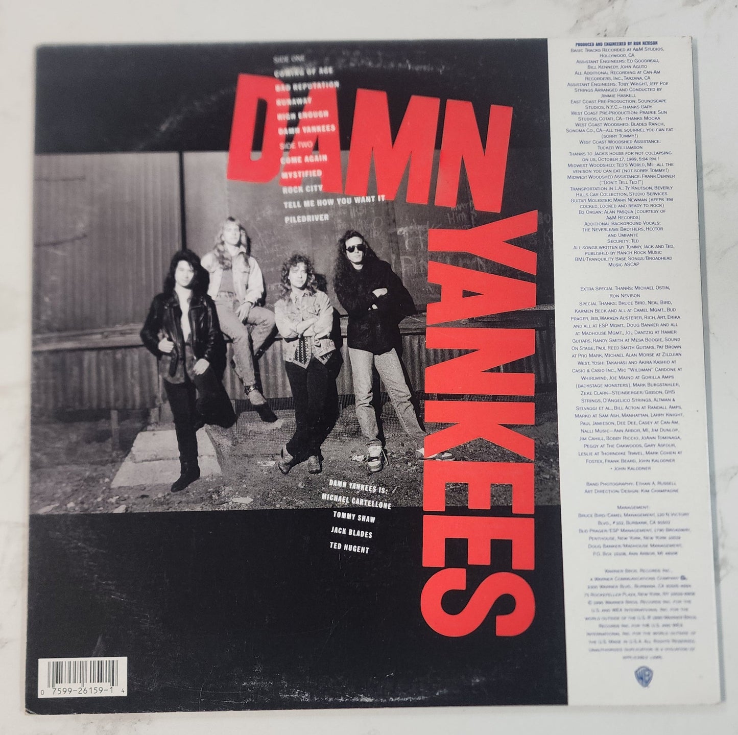 Damn Yankees Self Titled Vinyl Record Album