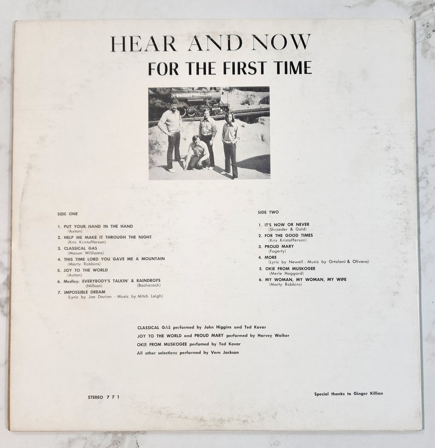 Hear and Now For The First Time Vinyl Record Album