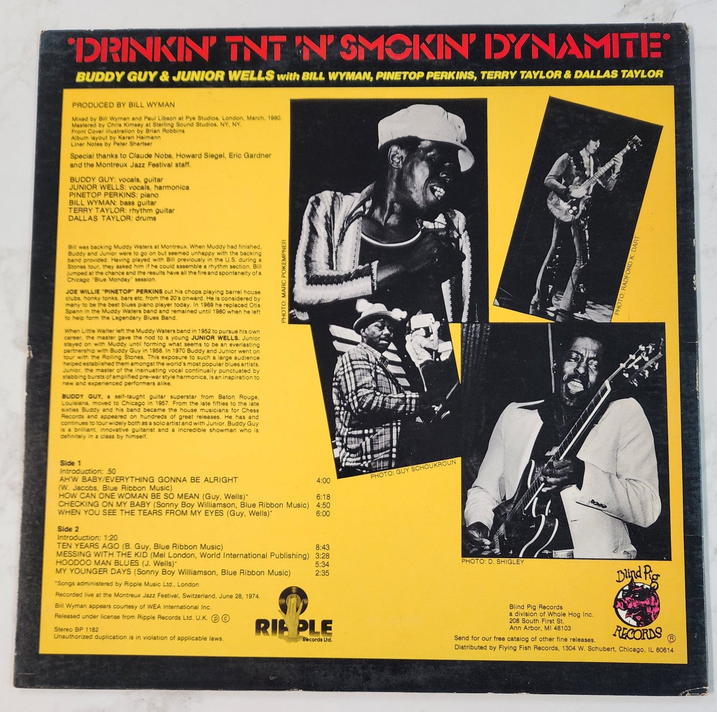 Buddy Guy and Junior Wells Drinkin TNT N Smokin Dynamite Vinyl Record Album