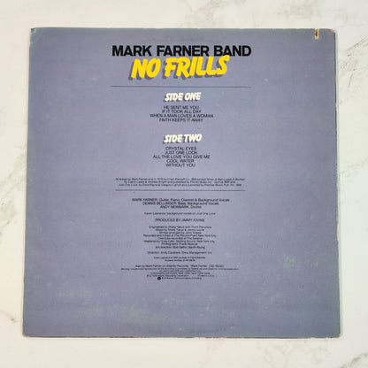 Mark Farner Band No Frills Vinyl Record Album