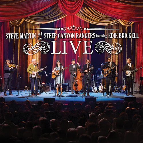 the album cover for Edie Brickell - Steve Martin & The Steep Canyon Rangers Featuring Edie Brickell Live [CD+DVD]