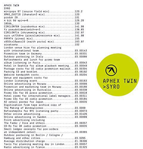 the album cover for Aphex Twin - Syro [Vinyl]