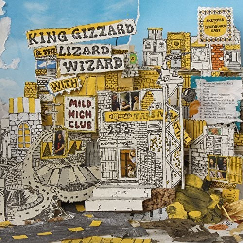 the album cover for King Gizzard & The Lizard Wizard - Sketches Of Brunswick East (Feat. Mile High Club)