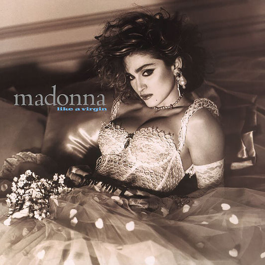 the album cover for Madonna - Like A Virgin [Clear LP]