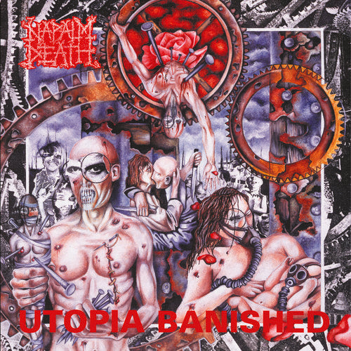 the album cover for Napalm Death - Utopia Banished [LP]