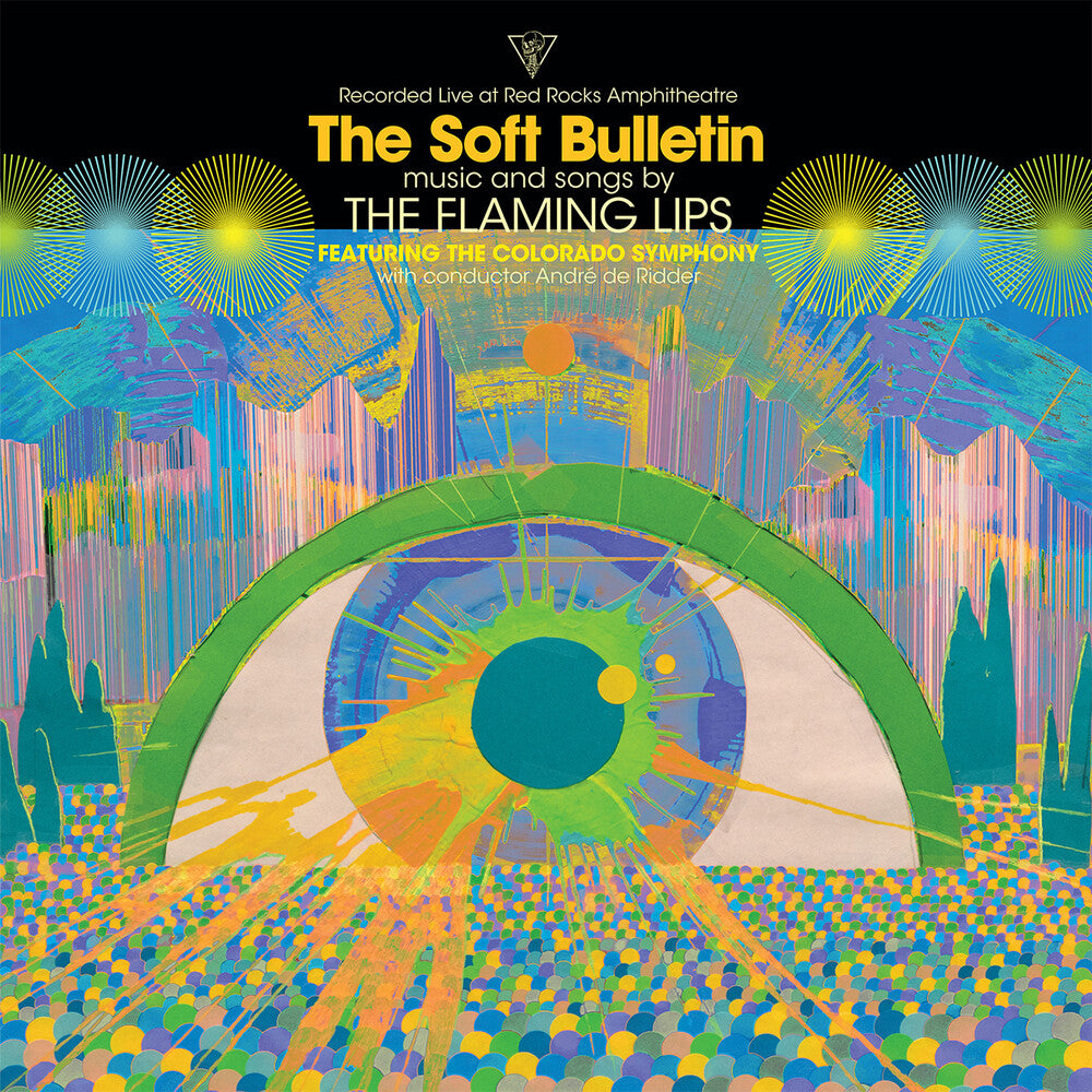 the album cover for The Flaming Lips - The Soft Bulletin: Live at Red Rocks (feat. The Colorado Symphony & André de Riddler) [LP]