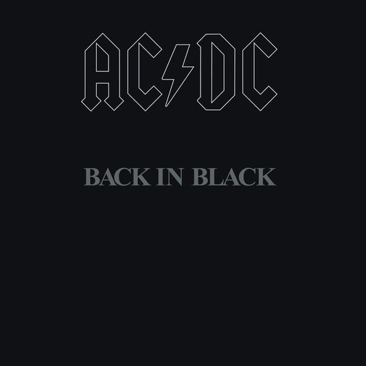 the album cover for AC/DC - Back In Black [Remaster]