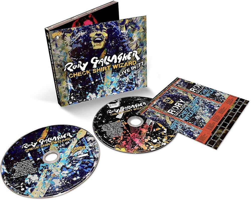 the album cover for Rory Gallagher - Check Shirt Wizard - Live In 77