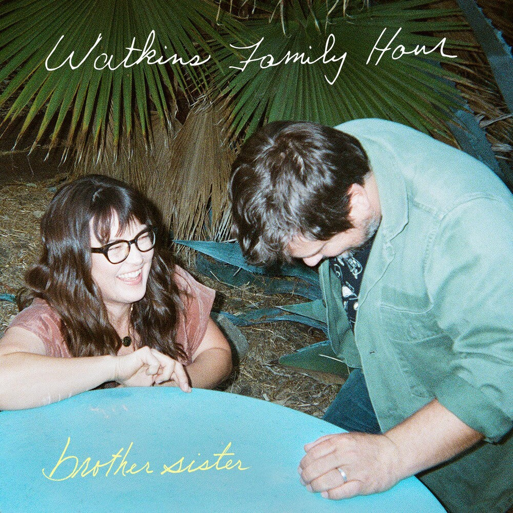 the album cover for Watkins Family Hour - Brother Sister [Indie Exclusive Limited Edition White, Green & Purple LP]