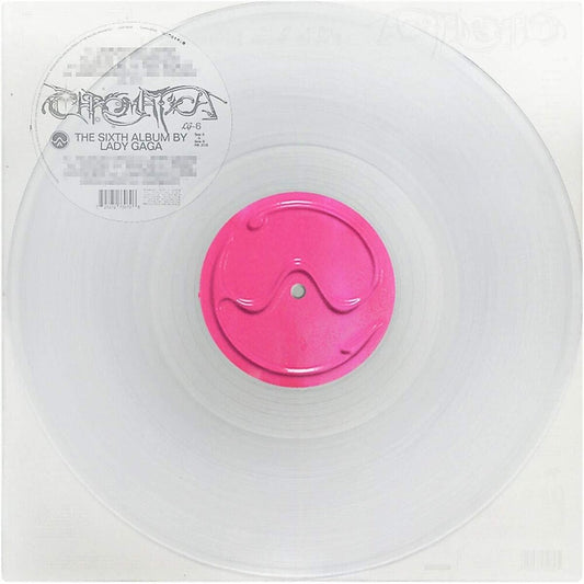 the album cover for Lady Gaga - Chromatica [Milky Clear LP]
