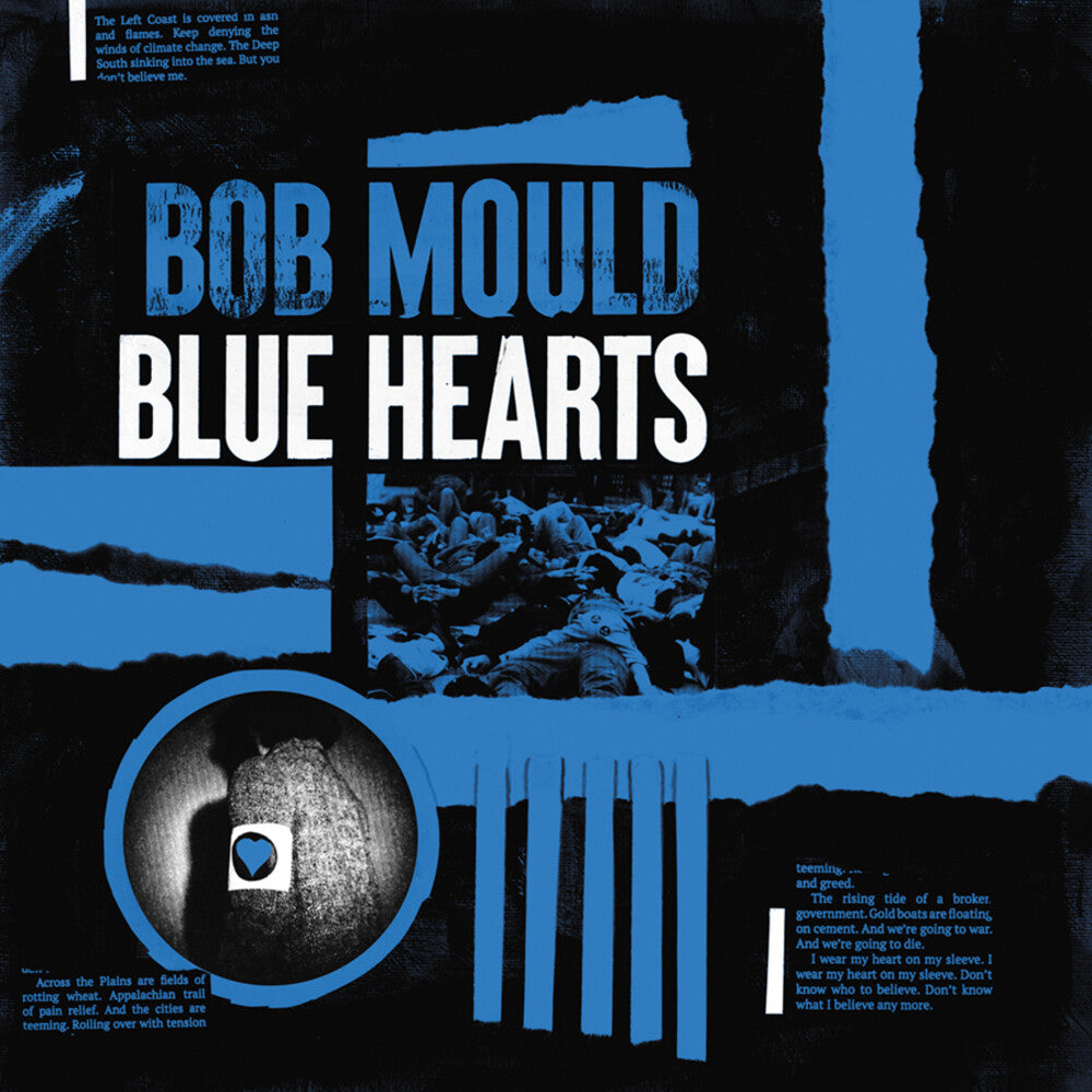 the album cover for Bob Mould - Blue Hearts [LP]