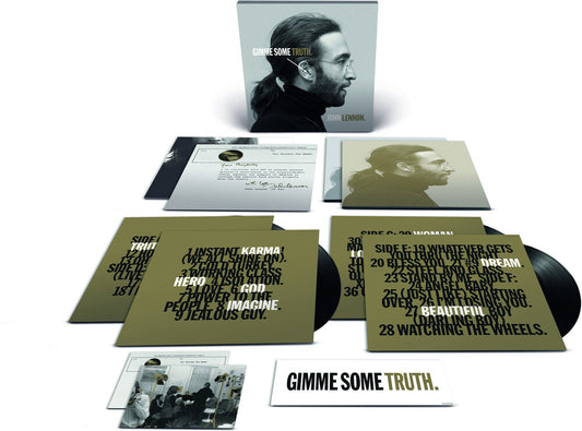 the album cover for John Lennon - GIMME SOME TRUTH. THE ULTIMATE MIXES. [4LP Box Set]