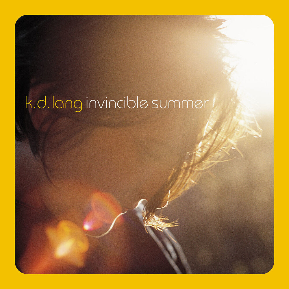 the album cover for k.d. lang - Invincible Summer: 20th Anniversary Edition [SYEOR 2021 Yellow Flame LP]