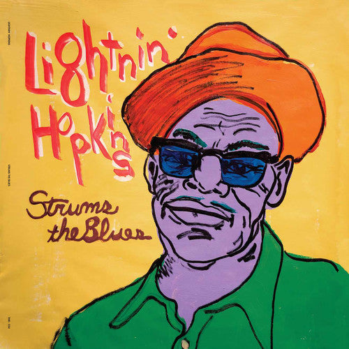 the album cover for Lightnin' Hopkins - Strums The Blues [Limited Edition LP]