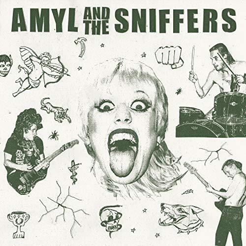 the album cover for Amyl and The Sniffers - Amyl And The Sniffers