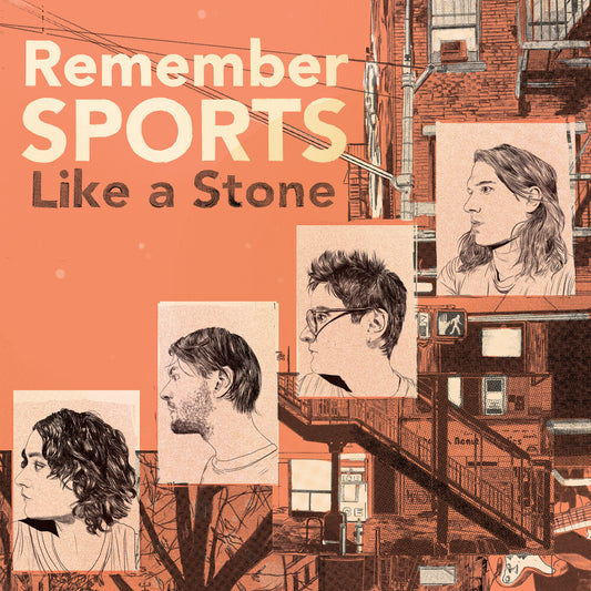 the album cover for Remember Sports - Like A Stone (Eco Mix Vinyl) [Colored Vinyl] [Indie Exclusive]