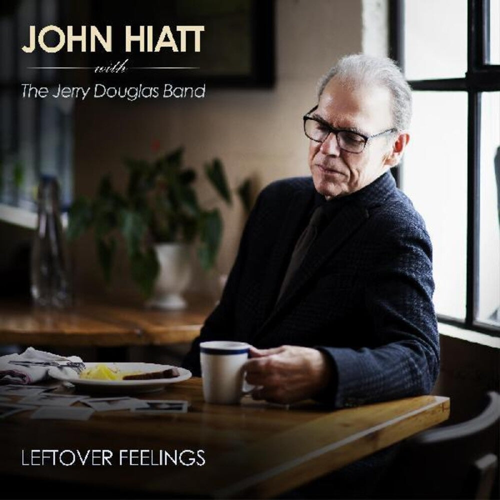the album cover for John Hiatt with The Jerry Douglas Band - Leftover Feelings [Indie Exclusive Limited Edition Blue Marble LP]