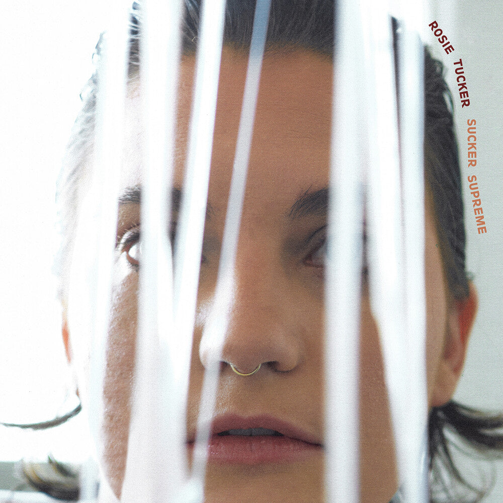 the album cover for Rosie Tucker - Sucker Supreme [Indie Exclusive Limited Edition Coke Bottle Clear LP]