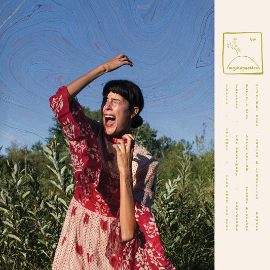 the album cover for Half Waif - Mythopoetics [Indie Exclusive Limited Edition Champagne Wave LP]