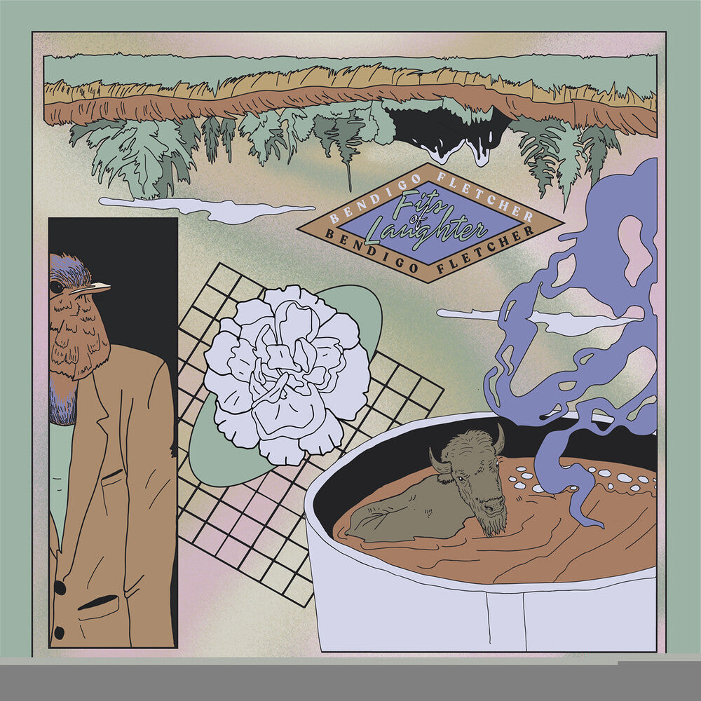 the album cover for Bendigo Fletcher - Fits Of Laughter [Indie Exclusive Limited Edition Violet LP]