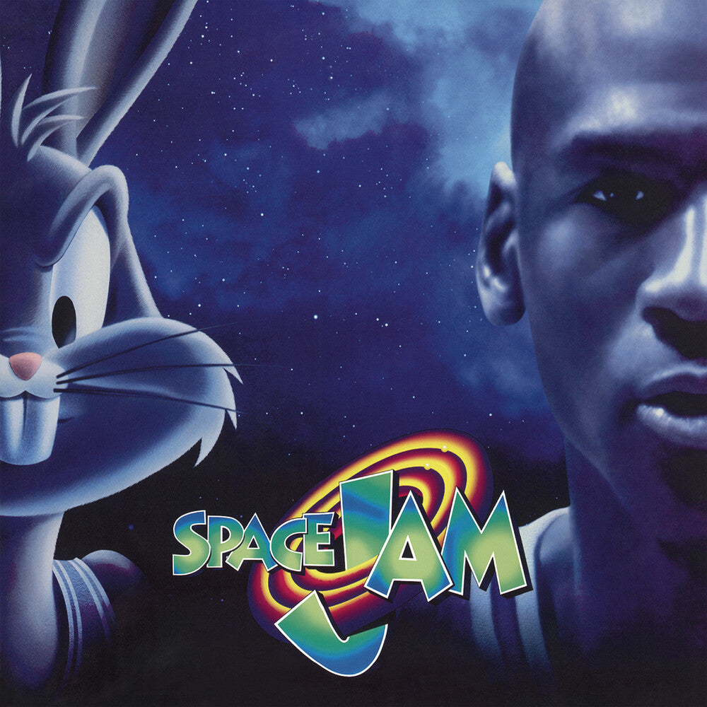 the album cover for Space Jam [Movie] - Space Jam (Music From And Inspired By The Motion Picture) [Indie Exclusive Limited Edition Red/Black 2LP]