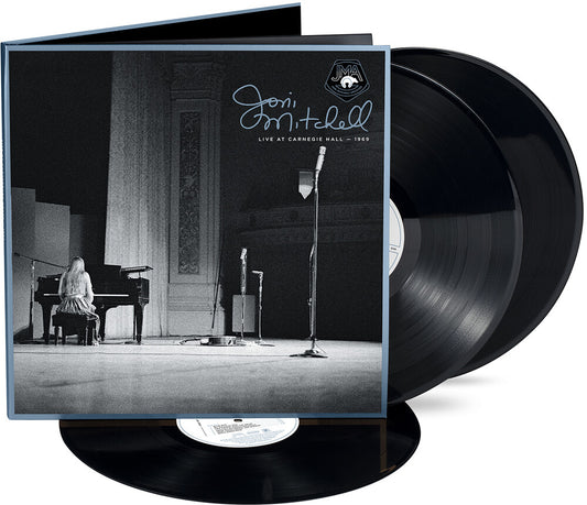 the album cover for Joni Mitchell - Live At Carnegie Hall 1969