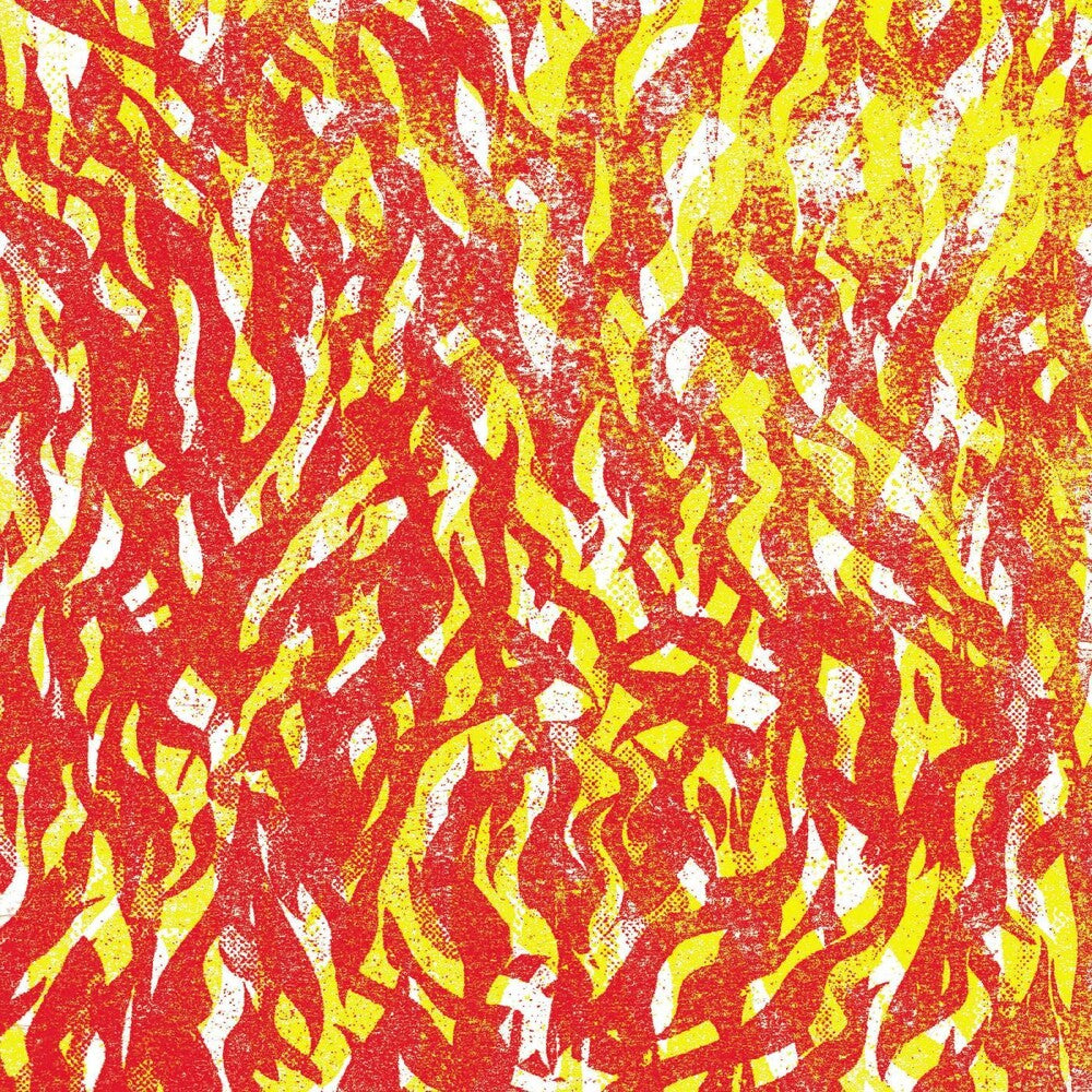 the album cover for The Bug - Fire [Indie Exclusive Limited Edition Yellow / Red 2LP]