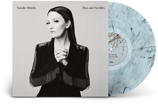 the album cover for Natalie Hemby - Pins And Needles [Indie Exclusive Limited Edition Clear Smoke LP]
