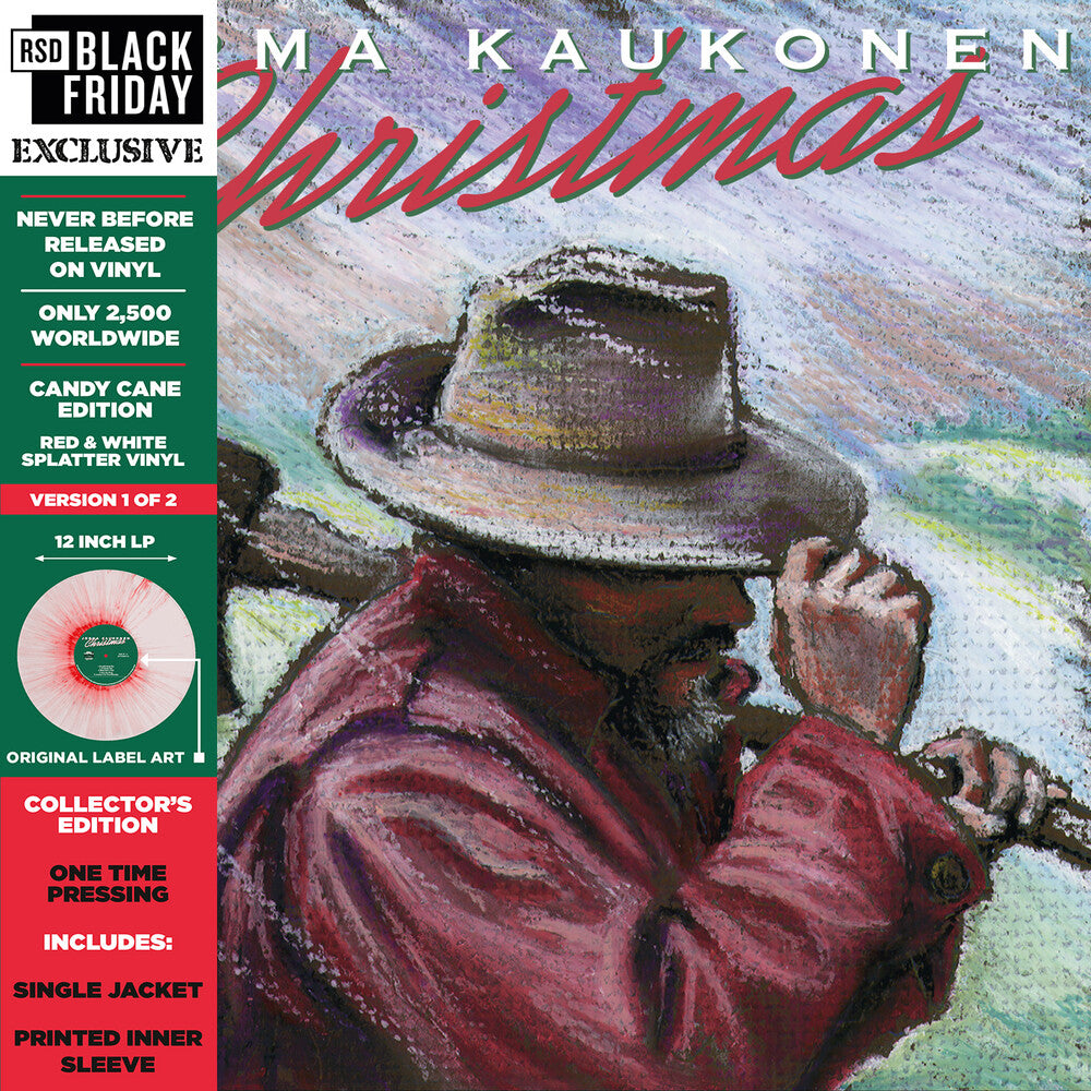 the album cover for Jorma Kaukonen - Christmas… Candy Cane Edition [RSD Black Friday 2021]