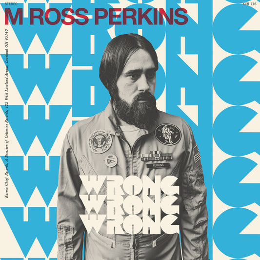 the album cover for M. Ross Perkins - Wrong Wrong Wrong [Indie Exclusive] (Transparent Red) [Colored Vinyl]