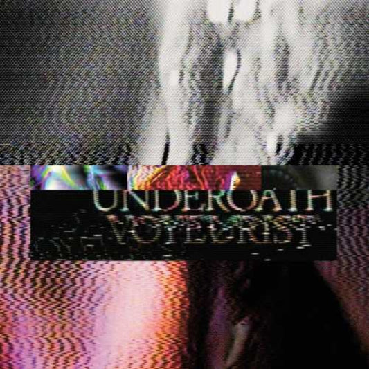 the album cover for Underoath - Voyeurist [Deluxe Coke Bottle Clear LP]