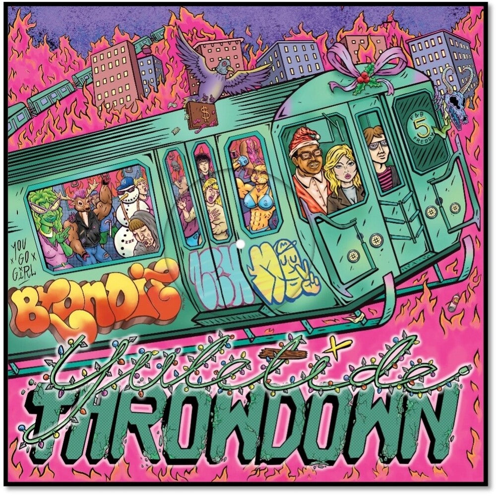the album cover for Blondie - Yuletide Throwdown [Indie Exclusive Limited Edition Hot Pink 12in Single]