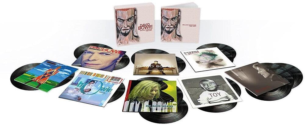 the album cover for David Bowie - Brilliant Adventure (1992 – 2001) [18LP Box Set]