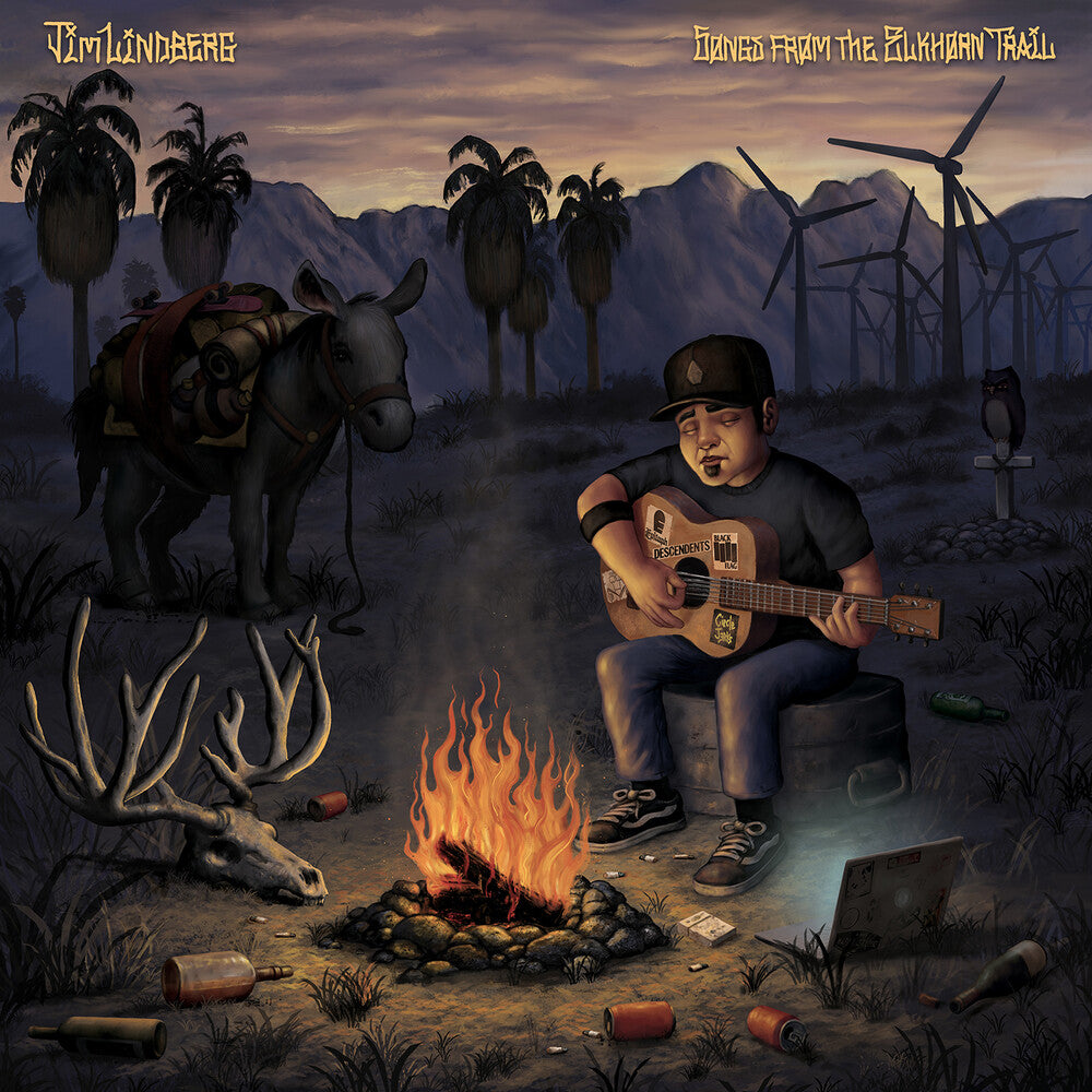 the album cover for Jim Lindberg - Songs from The Elkhorn Trail [LP]