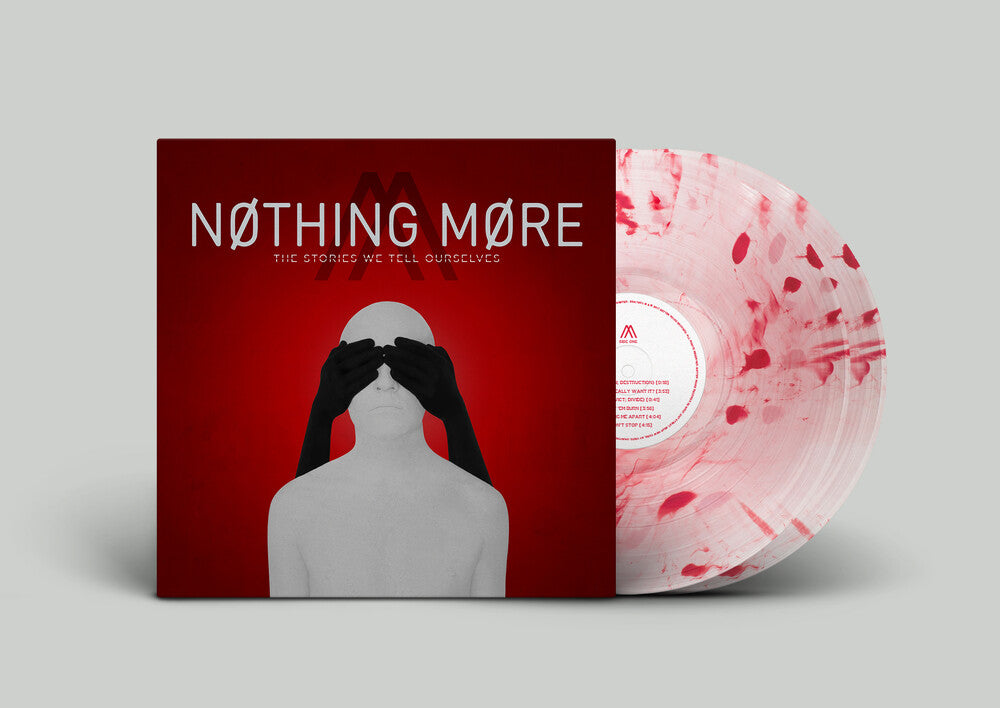 the album cover for Nothing More - Stories We Tell Ourselves (Clear W/ Red Splatter)