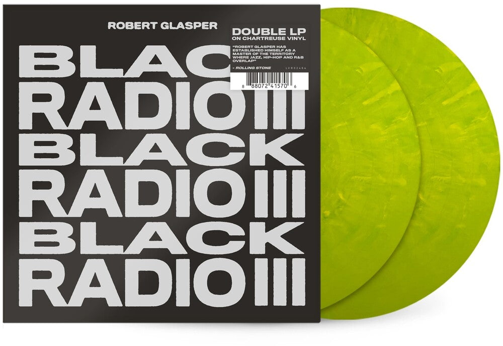 the album cover for Robert Glasper - Black Radio III [Indie Exclusive Limited Edition Chartreuse 2LP]