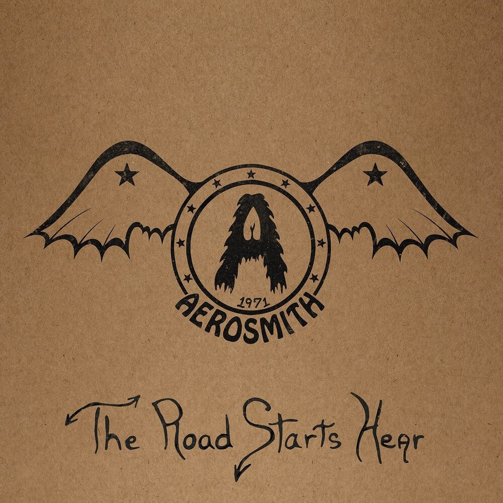 the album cover for Aerosmith - 1971: The Road Starts Hear