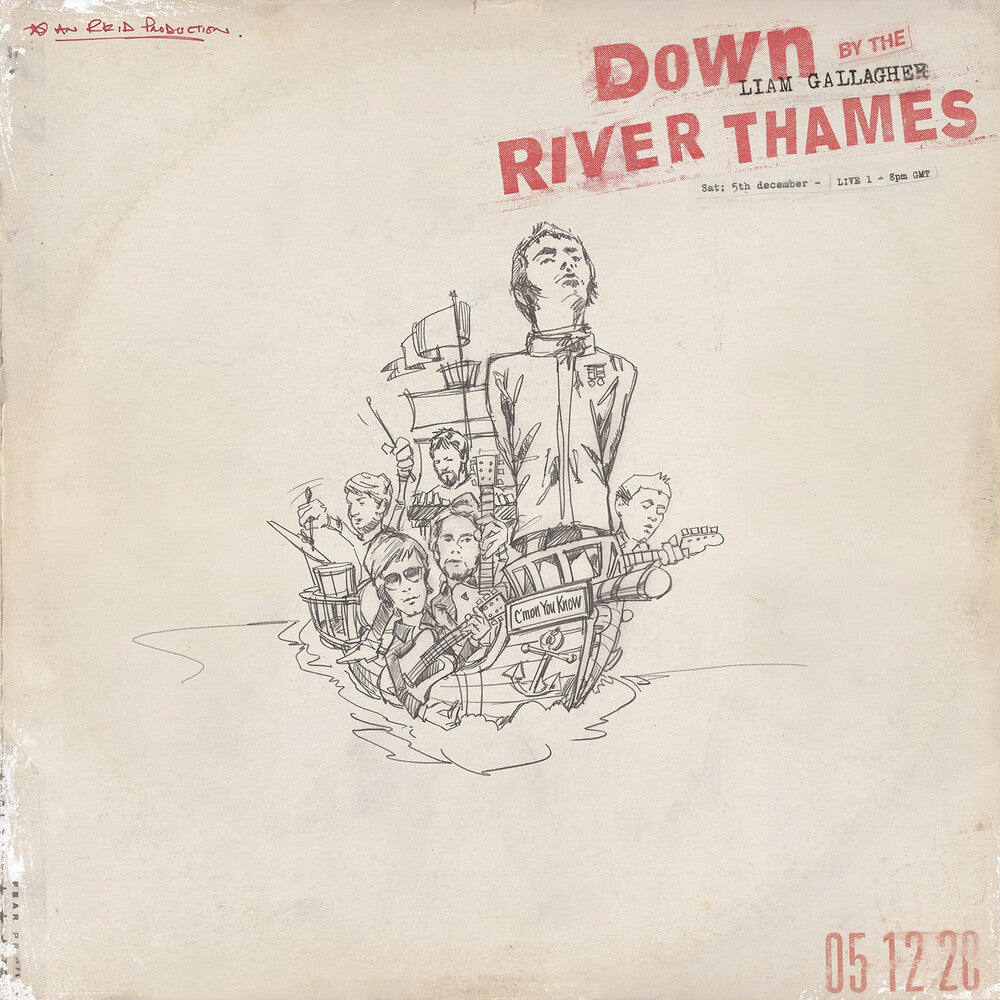 the album cover for Liam Gallagher - Down By The River Thames