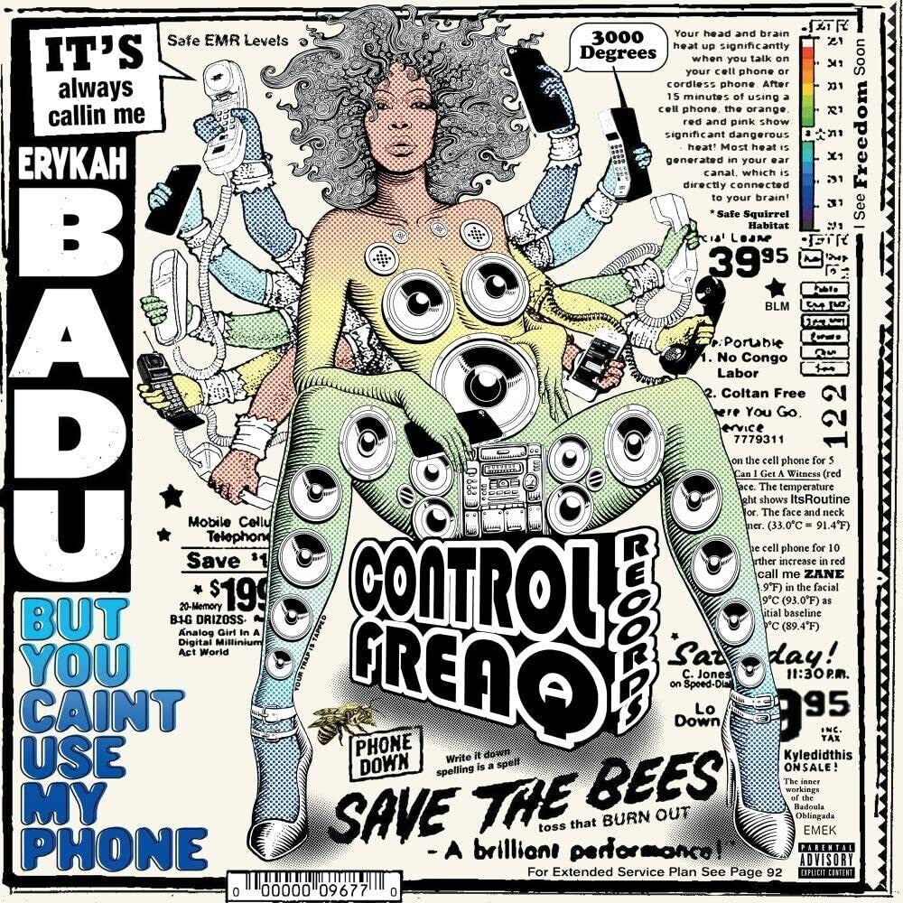 the album cover for Erykah Badu - But You Caint Use My Phone [Colored Vinyl] (Purp)