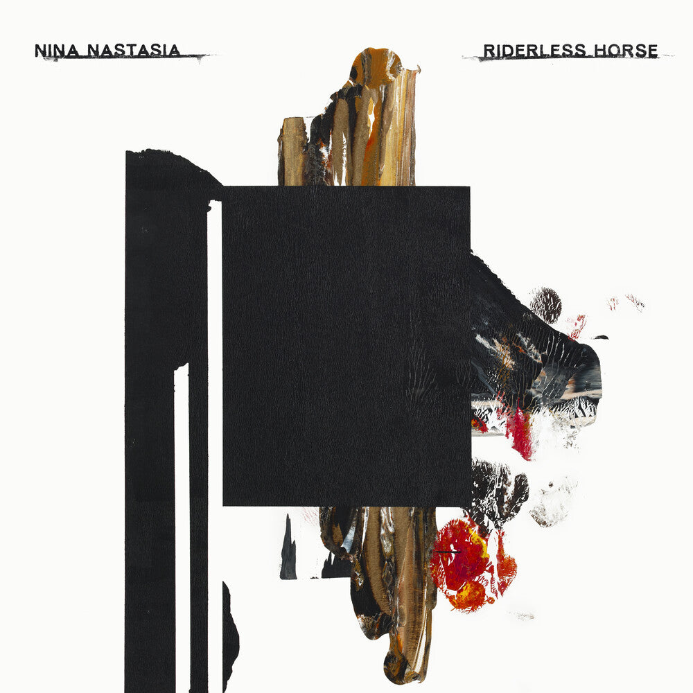 the album cover for Nina Nastasia - Riderless Horse [Crystal Clear w/ Double Black High Melt LP]