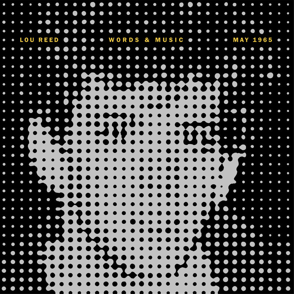 the album cover for Lou Reed - Words & Music, May 1965 - Yellow