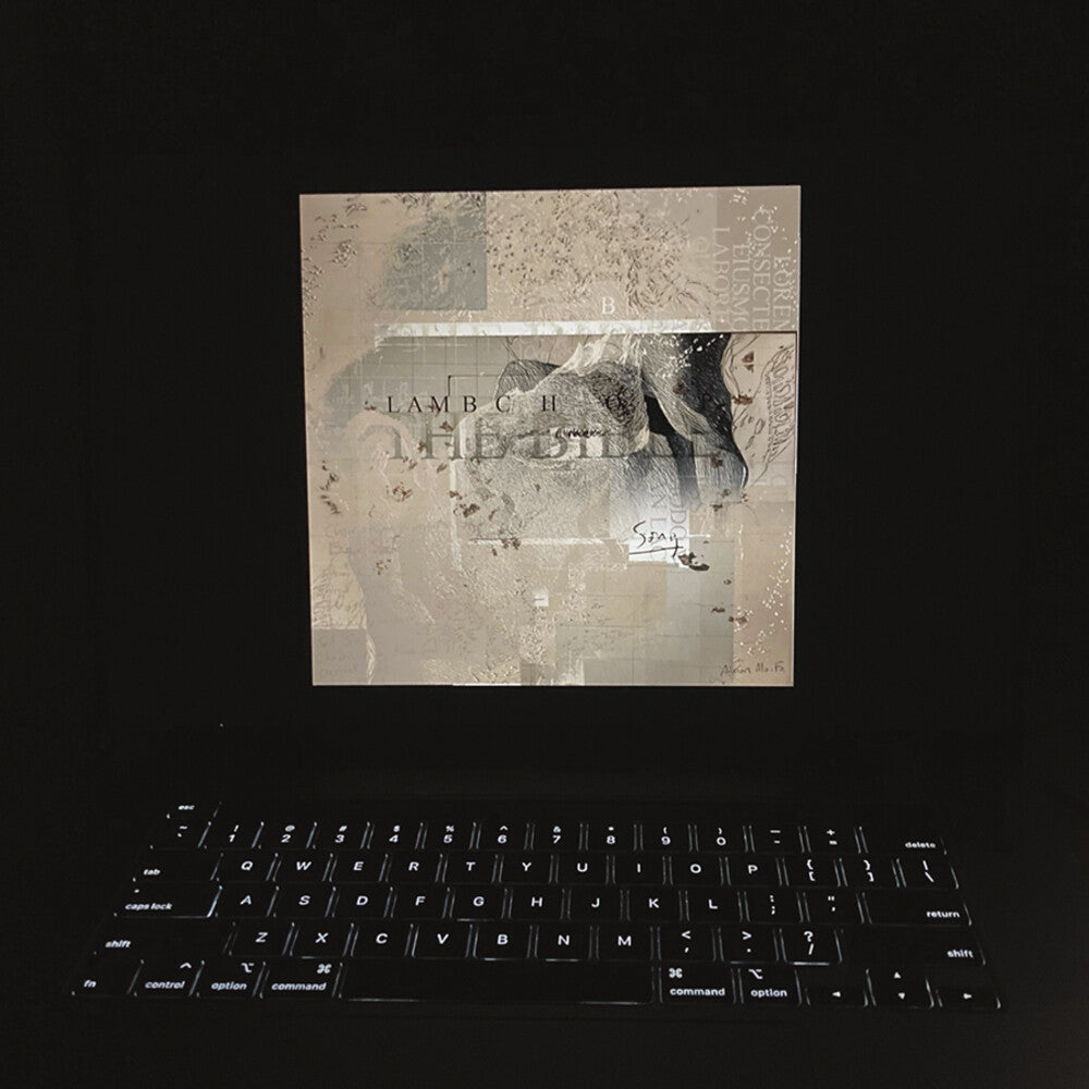 the album cover for Lambchop - The Bible [Indie Exclusive limited Edition Peak Yellow & Black Marbled 2LP]