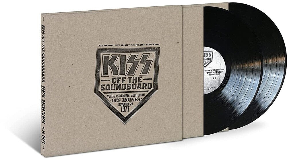 the album cover for KISS - KISS Off The Soundboard: Live In Des Moines [2 LP]