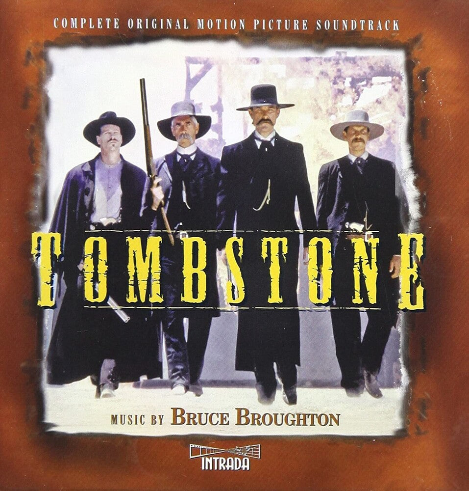 the album cover for Bruce Broughton  (Exp) (Ita) - Tombstone: Complete Edition / O.S.T. (Exp) (Ita)