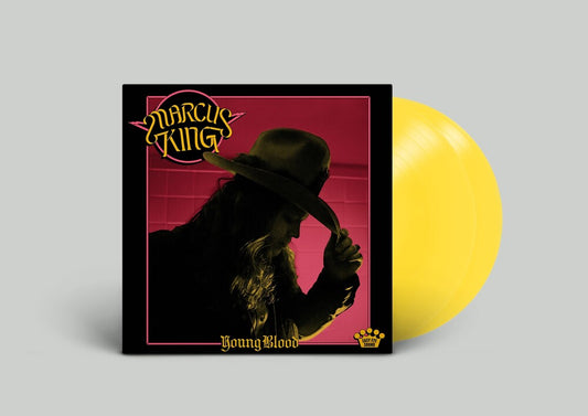 the album cover for Marcus King - Young Blood [Indie Exclusive Limited Edition Yellow LP]