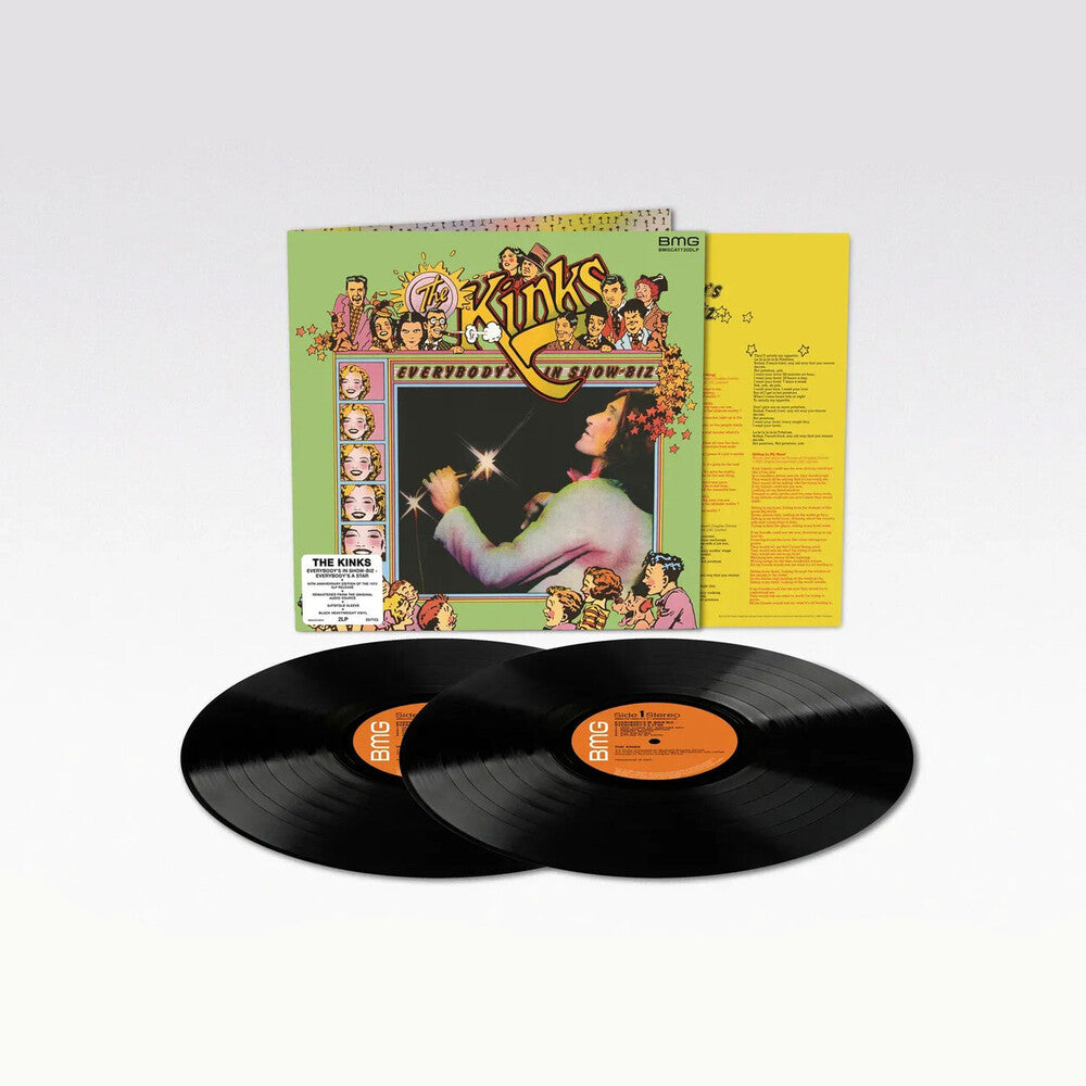 the album cover for The Kinks - Everybody’s In Show-Biz – Everybody’s A Star: 50th Anniversary Edition [2LP]