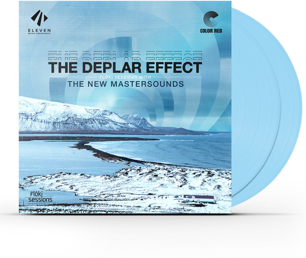 the album cover for New Mastersounds - Deplar Effect - Ice Blue (Blue) [Colored Vinyl] (Gate)